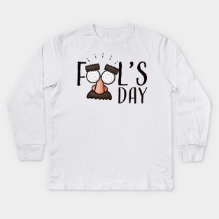 fools day Kids Long Sleeve T-Shirt